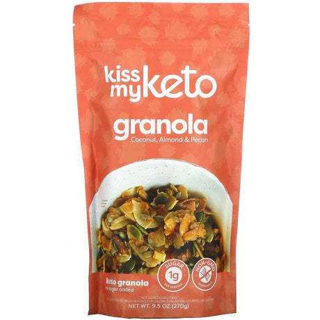 Kiss My Keto Keto Gran - Coconut Almond & Pecan 9.5 Oz (Pack of 6) - Cozy Farm 