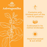 Organic India Ashwagandha Capsules, 180 Count – USDA Organic, Stress Relief, Energy Support, Adaptogen Supplement