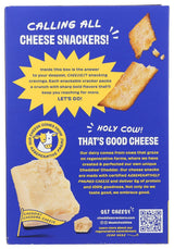 Cheddies Organic Cheddar Crackers, Classic Sea Salt, 4.2 oz, Case of 6