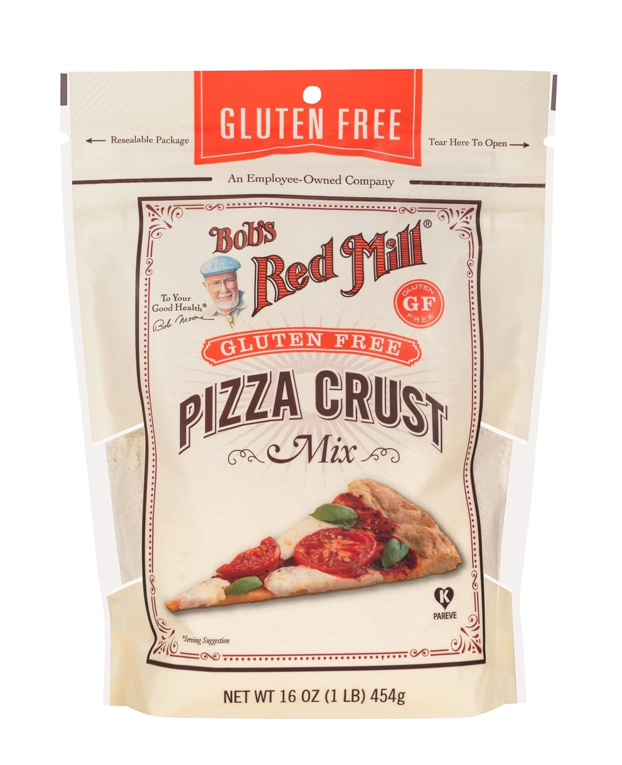 Bob's Red Mill Gluten-Free Pizza Crust Mix, 16 oz, Pack of 4