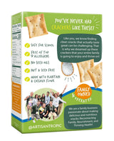 Artisan Tropic Organic Grain Free Sea Salt Crackers, 4.25 oz (Pack of 6) - Gluten Free Snacks