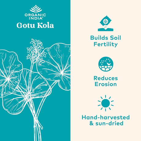 Organic India Gotu Kola Wellness Supplements, 90 Vegan Capsules