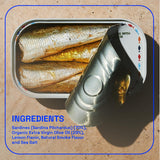 Bela-Olhao Sardines in Extra Virgin Olive Oil & Lemon Sauce, Portuguese, Case of 12 (4.23 oz)