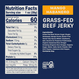 Country Archer Beef Jerky, Mango Habanero, Gluten-Free, Paleo, Case of 12 (2.5 oz)