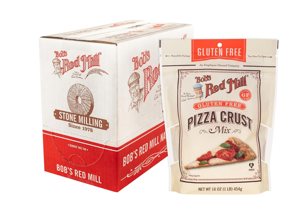 Bob's Red Mill Gluten-Free Pizza Crust Mix, 16 oz, Pack of 4