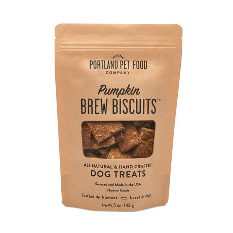 Portland Pet Food Company - Pumpkin Dog Treats, 5 oz (Case of 6) - Dairy & Yeast Free