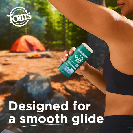 Tom's of Maine Unscented Deodorant Stick, 3.25 oz (Case of 6)