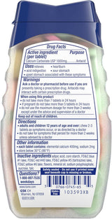 Back view of a bottle with a detailed label on a white background