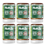 Nuttzo Keto Chocolate Crunchy Natural Spread (6 x 12 Oz) - Cozy Farm 