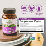 Organic India Joy! Whole Herb Supplement, 90 Veggie Caps