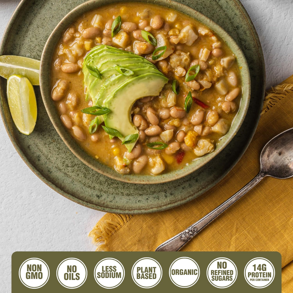 Plantstrong Creamy White Bean Chili, 16.9 fl oz, Pack of 6