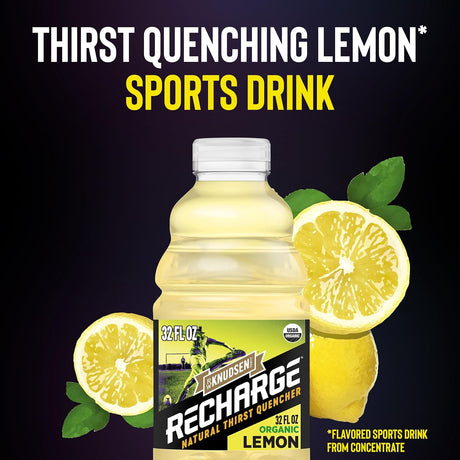 R.W. Knudsen Organic Lemon Juice, Recharge, 32 Fl. Oz., Pack of 6