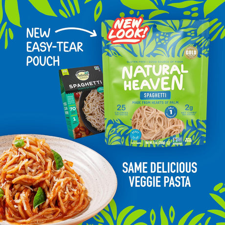 Natural Heaven Hearts of Palm Spaghetti, 9 oz, Pack of 6