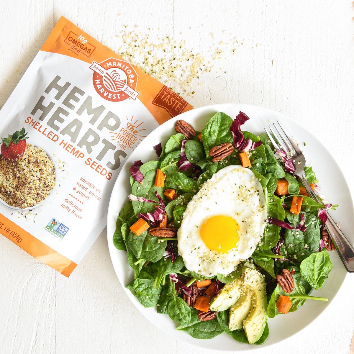 Manitoba Harvest Shelled Hemp Hearts, 8 oz., Pack of 8