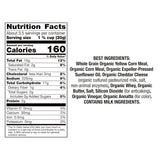 Nutrition facts label and list of best ingredients on a white background
