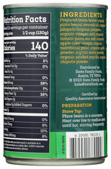 Siete Refried Ranchero Beans, Organic, Case of 12, 16 oz Cans