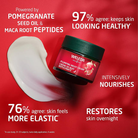 Weleda Plumping Night Cream, 1.3 fl oz, Wrinkle Smoothing & Hydrating