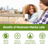 Om Mushroom Superfood Matcha Latte Blend: Immune Support, Energy Boosting Mushroom Powder - 8.47 oz - Cozy Farm 