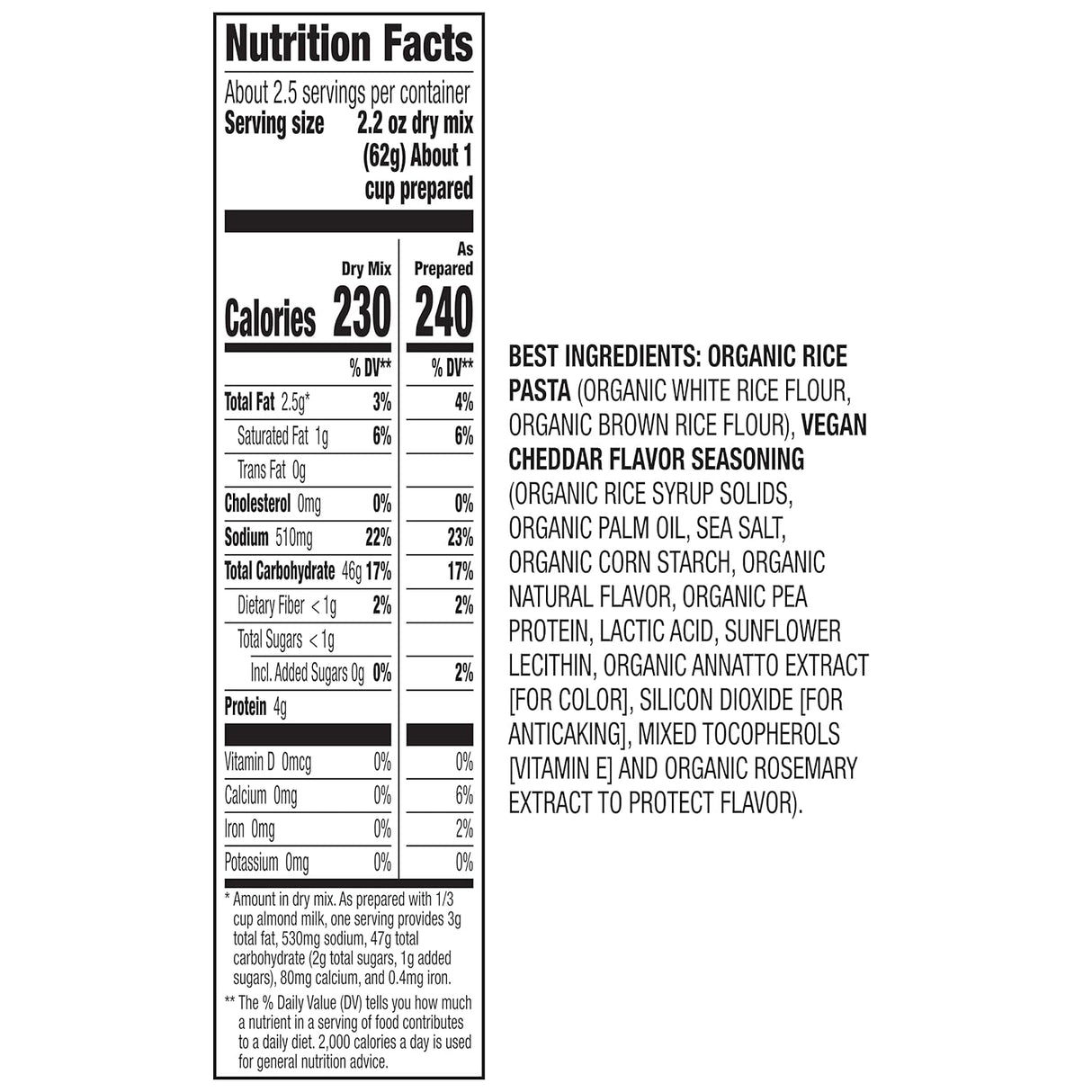 Annie's Homegrown Vegan Elbow Pasta with Creamy Sauce, 6 Oz., Case of 12