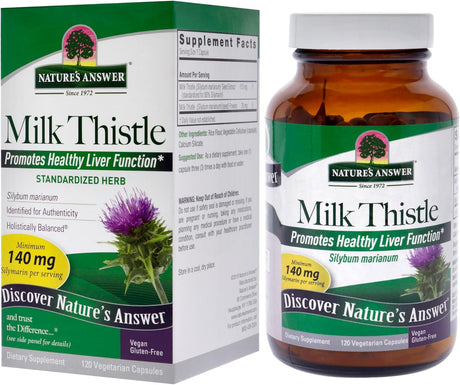Nature's Answer Milk Thistle Seed Extract, 120 Vegetarian Capsules