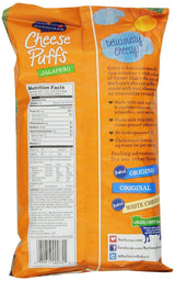 Barbara's Bakery Jalapeno Cheese Puffs, 7 oz, Pack of 12