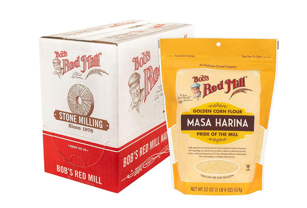 Bob's Red Mill Golden Masa Corn Flour, 22 oz, Pack of 4