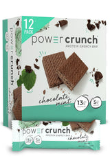 Power Crunch Original Protein Energy Bar Chocolate Mint, Pack of 6, 7 OZ, High-Protein Wafer Bar