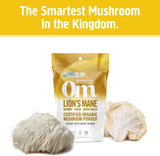 Om Mushroom Superfood Lion's Mane Organic Mushroom Powder 3.5 Oz - Cozy Farm 