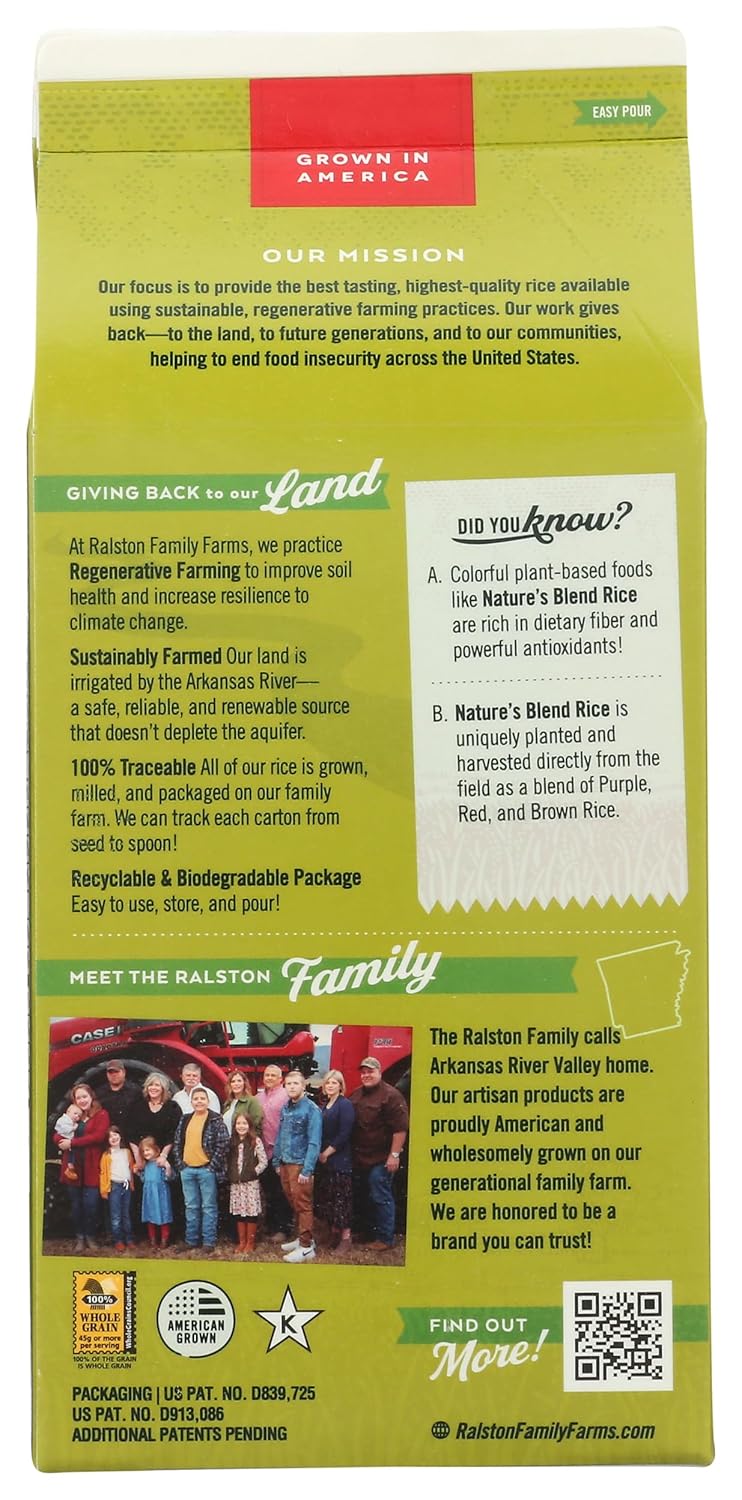 Ralston Family Farms Rice Nature's Blend, 24 oz. Bags, Case of 6