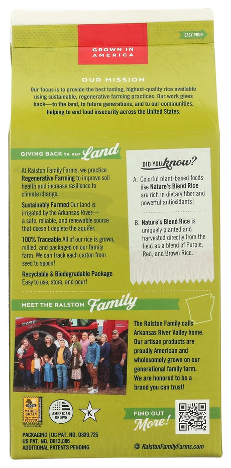 Ralston Family Farms Rice Nature's Blend, 24 oz. Bags, Case of 6