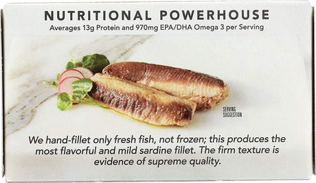 Wild Planet Wild Sardines - Skinless & Boneless Fillets in Water (Case of 12) | 4.25 Oz Cans | High Protein, Omega-3s, Kosher, Sustainably Sourced Seafood