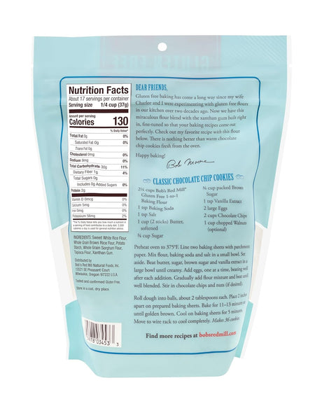 Bob's Red Mill Gluten-Free 1-to-1 Baking Flour, Pack of 4, 22 oz.