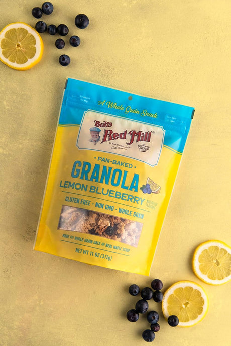 Bob's Red Mill Organic Lemon Blueberry Granola, Case of 6, 11 oz Bags