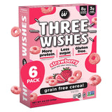 Three Wishes Strawberry Grain-Free Cereal, 8.6 oz., Pack of 6