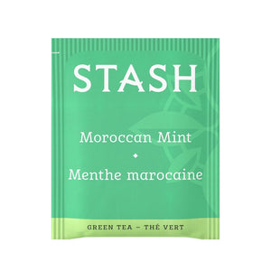 Stash Tea Organic Moroccan Mint Green Tea Bags, USDA Organic, Case of 6 (20 Count)