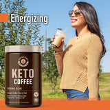 Rapid Fire Ketogenic Fair Trade Instant Keto Coffee Mix - Canister of 7.93 Oz - Cozy Farm 