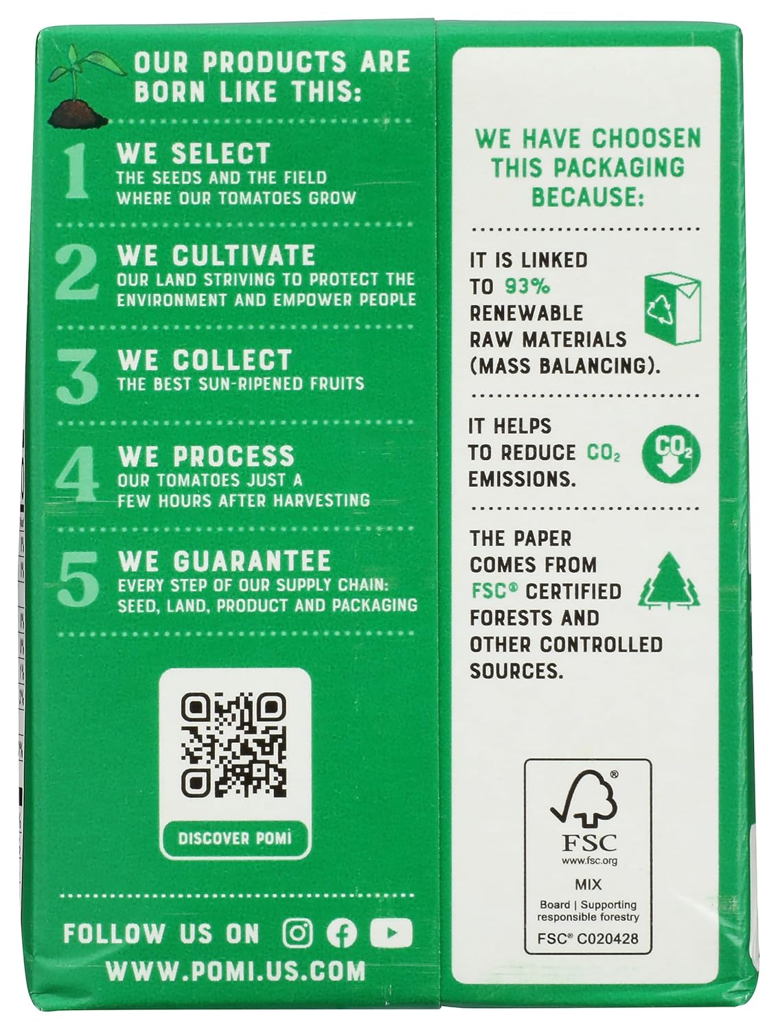 Pomi Organic Strained Tomatoes - Case of 12 - 26.46 oz.