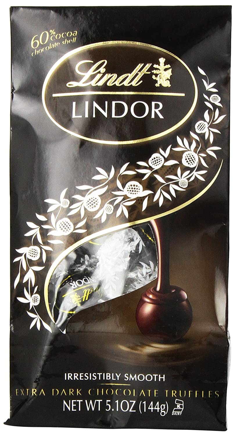 Lindt - Lindor Xtra Dk Trffle Bag - Case Of 6-5.1 Oz - Cozy Farm 