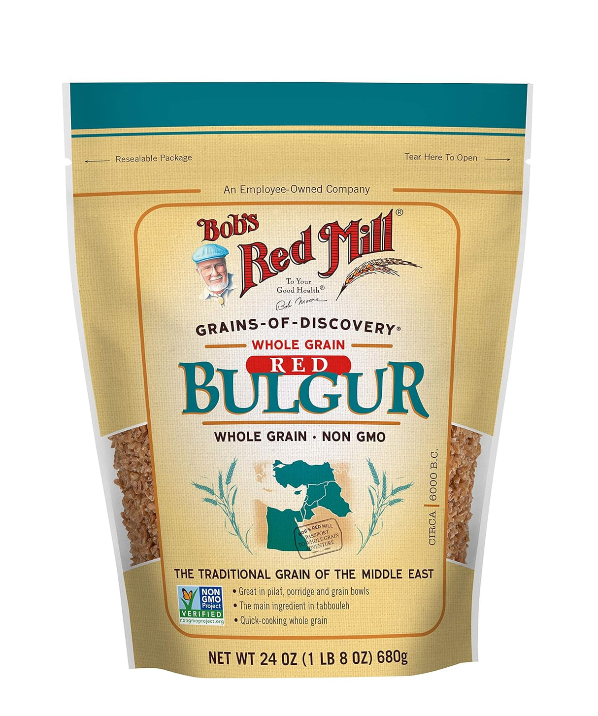 Bob's Red Mill - Bulgur Red Wheat - Case Of 4 - 24 Oz