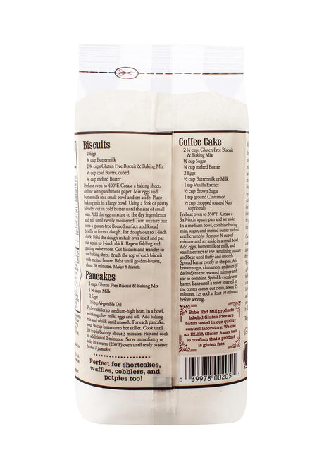 Bob's Red Mill Gluten-Free Biscuit Mix, 24 oz., Pack of 4
