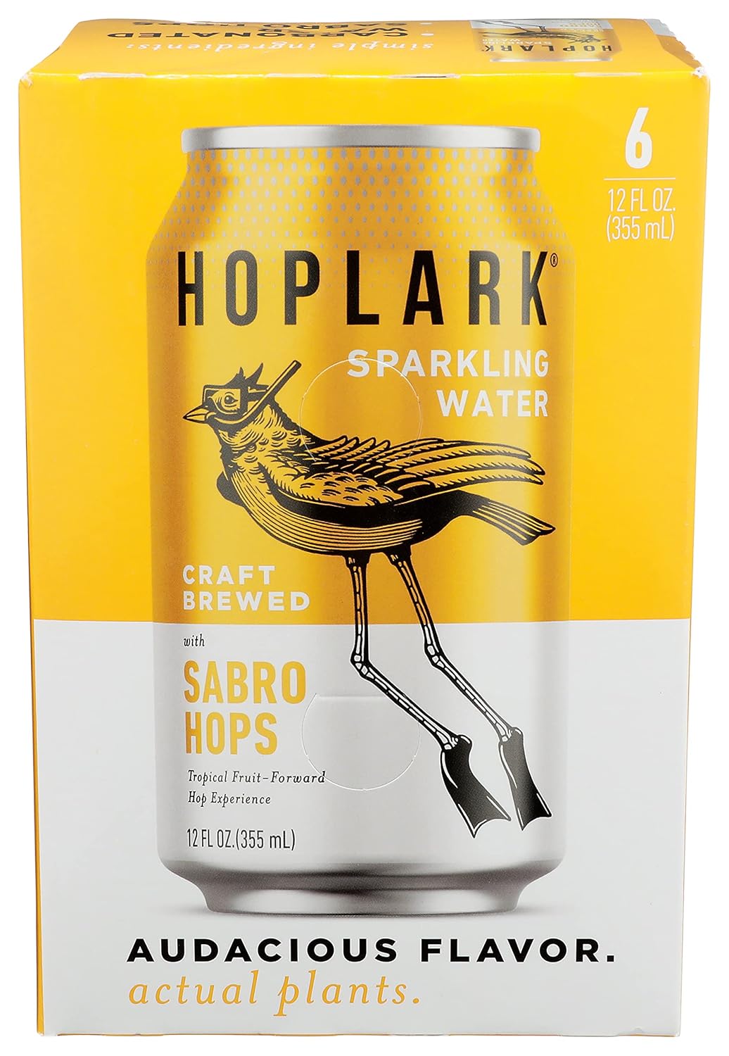 Hoplark Hoptea Sparkling Water, Sabro Hops, 12 oz, Pack of 24