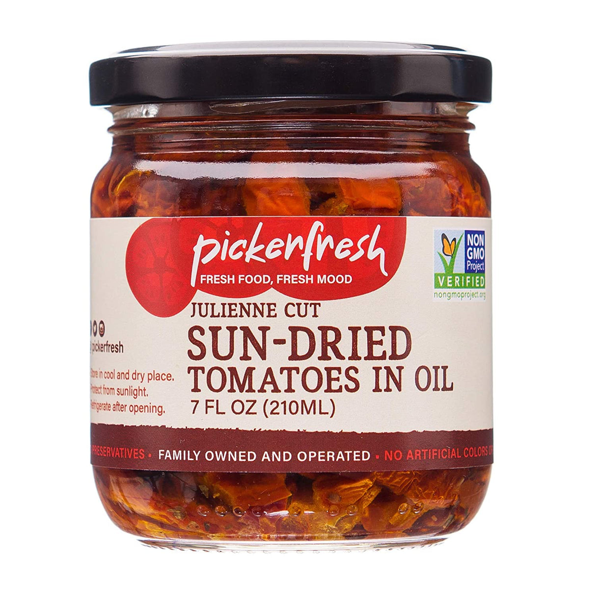 Pickerfresh Julien Sun-Dried Tomatoes in Oil, 7 Oz - Cozy Farm 