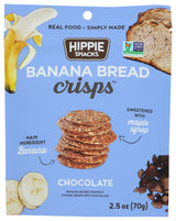 Hippie Snacks - Chocolate Banana Bread Crisps, 2.5 oz (Pack of 8) - Gluten-Free Snack