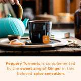 Organic India Tulsi Turmeric Ginger Tea, 18 Tea Bags, Pack of 6