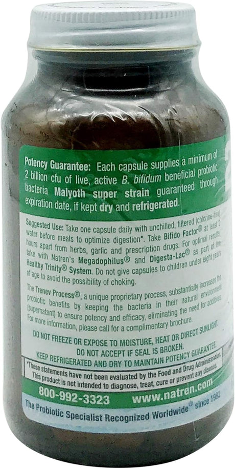 Natren Dairy-Free Bifido Factor, 60 Capsules