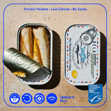 Bela-Olhao Sardines in Extra Virgin Olive Oil & Lemon Sauce, Portuguese, Case of 12 (4.23 oz)