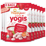 Happy Baby Happy Yogis Organic Strawberry Yogurt & Fruit Snacks, 1 oz, Pack of 8