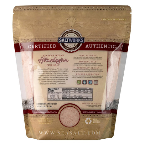 Saltworks Himalayan Pink Fine Salt, 5 lb