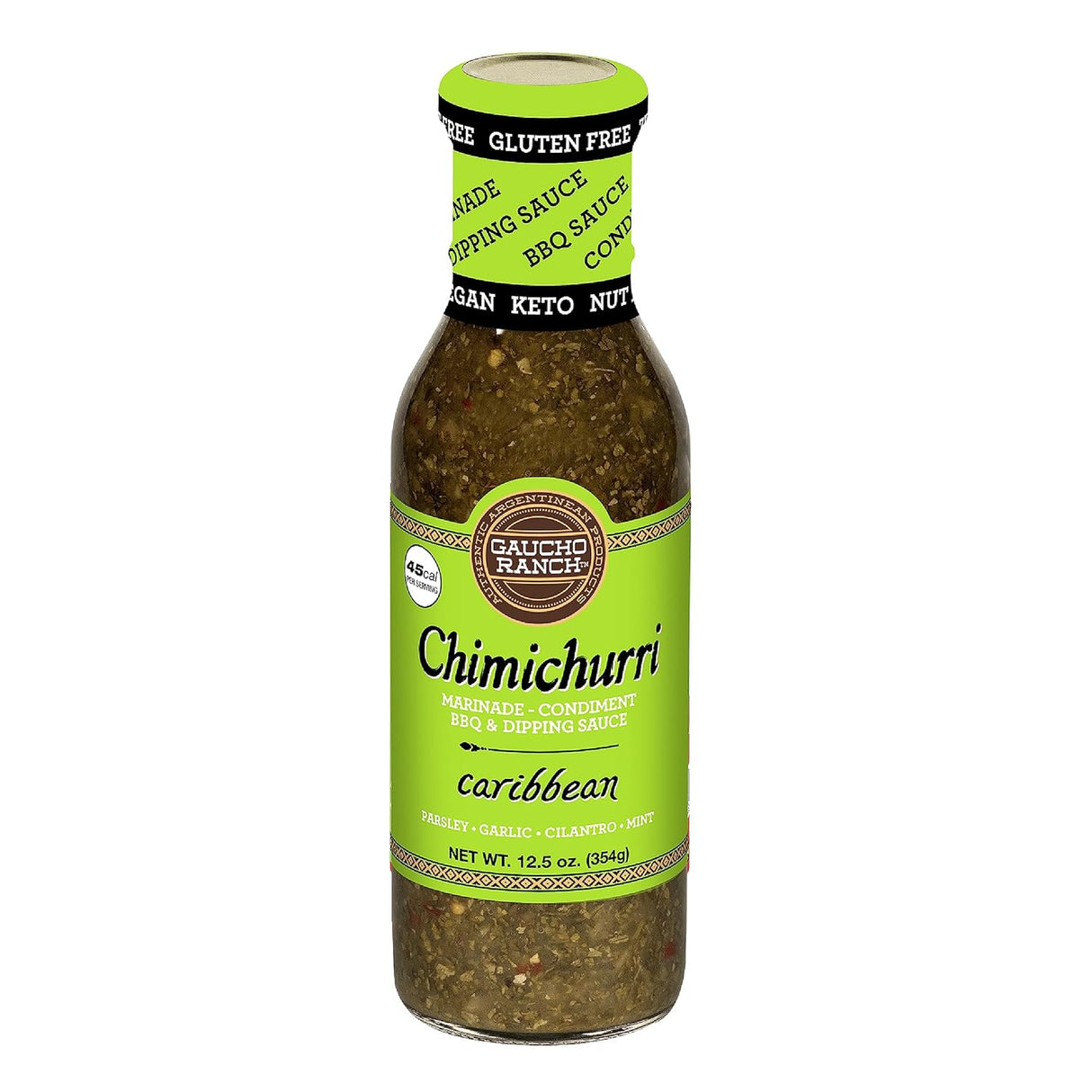 Gaucho Ranch Caribbean Chimichurri Sauce, 12.5 fl oz, Pack of 6