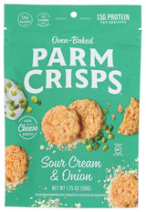 Parm Crisps, Creamy Onion Flavored Cheese Crisps, Pack of 12, 1.75 Oz
